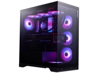 Gabinete xpg invader x btf, midi-tower, atxmicro-atxmini-itx, sin fuente, 5 ventiladores, negro