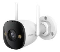 Camara ip / imou / ipc-k3dn-3h0wf / wifi / bullet 2e 3 mp - 2k / bala / full color / exterior / h.265 / deteccion de humanos / microfono / ir de 30 metros / lente de 2.8 mm / ranura micro sd / ip67 /