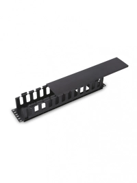 Saxxon j6069 - organizador de cable horizontal para rack  un lado  plastico  2u