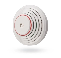Detector bus combinado de humo y temperatura, utilizado para detectar riesgo de incendio en el interior de edificios residenciales o comerciales. cuenta con una sirena para indicar una alarma de incendio, tanto del propio detector como de cualquier otro detector de incendio que haya en el sistema.
