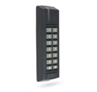 Teclado tipo bus para exteriores con lector rfid, el teclado con el lector rfid sin contacto se puede usar para activar una salida pg (p.ej. para dirigir acceso por control de la cerradura de la puerta) o para controlar una particion del sistema de seguridad.