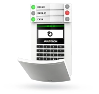Modulo de acceso inalambrico con pantalla, teclado y rfid, el ja-154e es un modulo de acceso inalambrico bidireccional con una pantalla lcd, un teclado y un lector rfid para el control de sistemas de seguridad, y si necesario puede estar equipado de hasta 20 de estos segmentos, posibilitand.
