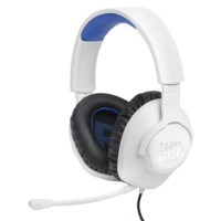 Audifonos jbl para juegos con cable de 3.5 mm q100 para playstation color blanco