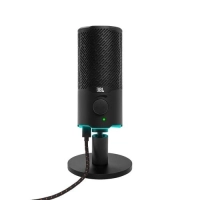 Micrófono para streaming en vivo, grabación, juegos, voz, auriculares, computador jbl quantum stream - cableado - condensador electret - negro - 20hz a 20khz - cardioid, omnidireccional - montaje de trípode, boom - usb