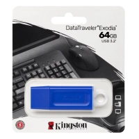 Memoria usb de 64gb kingston kc-u2g64-7gb  (azul)