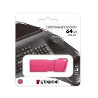 Memoria usb de 64gb kingston kc-u2l64-7ln (neón rosa)