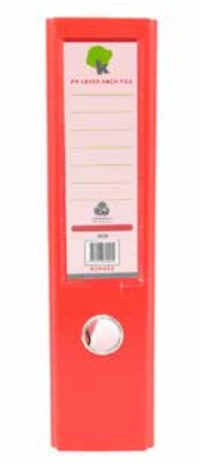 Techmakro kit 10 carpetas de carton forrada de pvc rojo para archivo