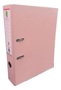 Techmakro kit 25 carpetas para archivo de carton forrado de pvc, peach