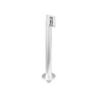 Zkteco kjz03 - soporte de fijación para equipos visible light  linea speedfacev5l, profacex y facedepot7bl  acero inoxidable  compatible con nuevos pedestales fmb03 y fmb01