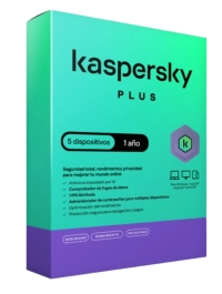 Kaspersky plus 5 dispositivos 1 año (internet security)