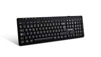 Kit teclado y mouse vorago - estándar, 105 teclas, negro, 1000 dpi