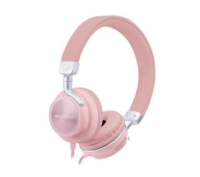 Audifonos on ear lf acoustics feel - rosa, alámbrico, 1.1 m
