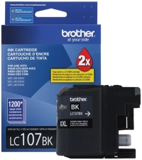 Tinta brother lc107bk rendimiento 1200 páginas color negro