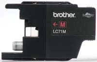 Tinta brother lc71m rendimiento 300 páginas color magenta