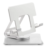 Soporte para monitor portatil viewsonic lcd-stnd-001, giro 360 grados, inclinacion, ajuste de altura, marco de aluminio ultraligero, funda protectora incluida