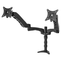 Soporte de brazo de escritorio peerless para dos pantallas de hasta 29
