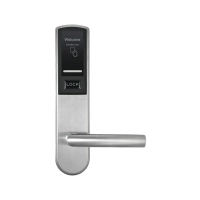 Zkteco lh3000r - cerradura derecha para hotel con tecnología mifare 13.56 mhz, compatible con puertas de 40 a 55 mm de grosor, 2 pestillos de seguridad, fabricada en acero inoxidable, capacidad de registro de 224 eventos