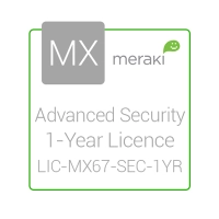 Licencia cisco meraki lic-mx67-sec-1yr