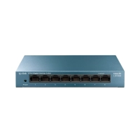 Switch de 8 puertos gigabit tp-link ls108g para escritorio plug and play con carcasa de acero