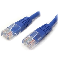 Startech.com cable de red 3m categoría cat5e utp rj45 fast ethernet - patch moldeado - azul - cable for dispositivo de red, panel de distribución, workstation - cable de conexión - oro contacto chapado - cmg - 24 awg - azul