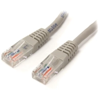 Startech.com cable de red 2.1m categoría cat5e utp rj45 fast ethernet - patch moldeado - gris - gris