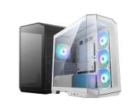 Gabinete msi (mag pano 100r pz white) blanco,vidrio templado,4*ventilador, atx, sin fuente