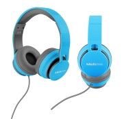 Audífonos manos libres on ear mobifree kaos - azul, 1.2 m, -42 ± 3 db