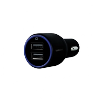 Cargador mobifree cargador de coche 2 puertos usb - negro, auto, corriente alterna, usb, 2