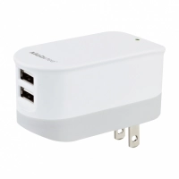 Cargador  mobifree cargador de pared 2 puertos usb - color blanco, pared, corriente alterna, usb, 2