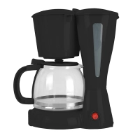 Cafetera mirati / 1.2 l / 900w / vaso cristal / filtro lavable / negro