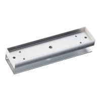 Yli mbk180u - soporte en u para puertas de vidrio sin marco  compatible con cerradura magnética ym180nled