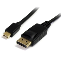 Startech.com cable de 4m adaptador de mini displayport® macho a displayport macho - convertidor negro - cable for proyector, monitor, dispositivo de audiovídeo - admite hasta2560 x 1600 - apantallado - negro