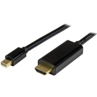 Startech.com cable convertidor mini displayport a hdmi de 1m - color negro - ultra hd 4k - cable for ultrabook, proyector, computadora de escritorio, macbook, portátil, mac mini, dock, monitor - admite hasta4096 x 2160 - negro