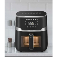 Freidora de aire digital con ventana / mirati home con capacidad de 5 litros 1350w, 8  modos preestablecidos, temperatura de 80c-200c
