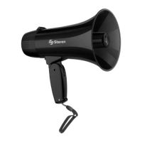 Mini megafono steren 5w con record player y b Mini megafono steren 5w con record player y b