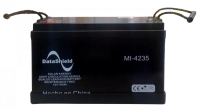 Batería  datashield mi-4235 - 100 ah, sistemas solares y/o inversores cargadores solares, 12 v, negro