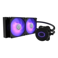 Enfriamiento cooler mlw-d24m-a18pc-r2  masterliquid ml240l v2 rgb enfriamiento liquido para cpu - velocidad máxima del ventilador 1800rpm color negro