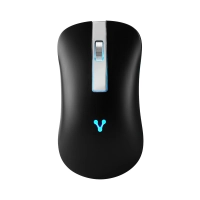 Mouse vorago mo-305-slim-bk slim led rgb inalambrico recargable negro