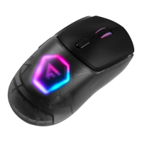 Mouse game factor mow700-bk - carcasas intercambiables, 2.4g+bt, pixart 3395, 26, 000 dpi, rgb, negro