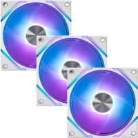 Ventilador p/gabinete msi (mpg ez120 argb white-3w) argb, conexion magnetica, 3 fan, 360mm, blanco