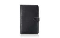 Funda acteck fp-900 - 8 pulgadas, libro, negro, cuero, universal