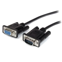 Cable de 1m de extension directo straight through serial rs232 video pantalla ega db9 macho a hembra - extensor negro - startech.com mod. mxt1001mbk