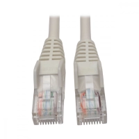Cable ethernet (utp) tripp-lite n001-005-wh - 1, 52 m, moldeado snagless cat5e 350 mhz (rj45 m/m), poe - blanco, 1.52 m 5 pies