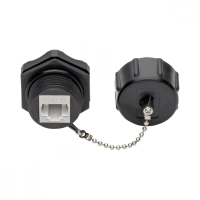 Conector keystone  tripp-lite n206-kj01-ind - cat6 / cat5e, negro