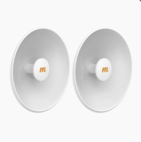 Antenas modulares dual slant mimosa - 4.9-6.4 ghz, dimensiones (42.9cm), apertura 45°, ganancia de 25 dbi, diseñada para radio c5x. n5-x25-2pack