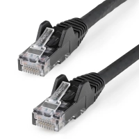 Startech.com cable de 15m cat6 ethernet - lszh - cable de red rj45 utp de 10gb 650mhz - poe de 100w - sin enganche etl - negro - cable for dispositivo de red, tarjeta de red, servidor, router, nas, dispositivo voip, dispositivo compatible con poe, workstation, portátil, iptv, cámara de seguridad - 10gbits - cable de conexión - oro contacto chapado - lszh - 24 awg - negro