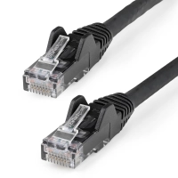Startech.com cable ethernet cat 6 de 5 metros - lszh - cable de red patch cat6 utp rj45 poe de 100w 10 gbe sin enganches negro, etl - cable for dispositivo de red, servidor, router, dispositivo de almacenamiento nas, dispositivo voip, dispositivo compatible con poe, portátil, cámara de seguridad - 10gbits - cable de conexión - oro contacto chapado - lszh - 24 awg - negro