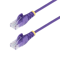 Startech.com cable ethernet cat6 delgado de 10m morado - utp - cobre puro - 28awg - rj45 - snagless - lszh - probado con fluke - cable for dispositivo de red, bastidor, panel de conexión, conmutador poe, cámara ip - 1gbits - cable de conexión - unshielded twisted pair (utp) - oro conector chapado - oro contacto chapado - lszh - 28 awg - violeta