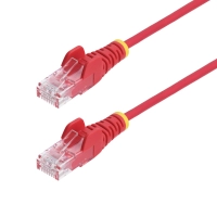 Startech.com cable ethernet cat6 delgado de 10m rojo - utp - cobre puro - 28awg - rj45 - snagless - lszh - probado con fluke - cable for dispositivo de red, bastidor, panel de conexión, conmutador poe, cámara ip - 1gbits - cable de conexión - unshielded twisted pair (utp) - oro conector chapado - oro contacto chapado - lszh - 28 awg - rojo