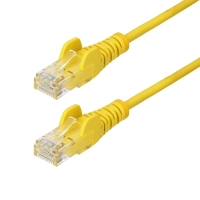 Startech.com cable ethernet cat6 delgado de 10m amarillo - utp - cobre puro - 28awg - rj45 - snagless - lszh - probado con fluke - cable for dispositivo de red, bastidor, panel de conexión, conmutador poe, cámara ip - 1gbits - cable de conexión - unshielded twisted pair (utp) - oro conector chapado - oro contacto chapado - lszh - 28 awg - amarillo